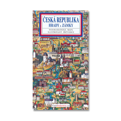 eská republika_hrady_mapa Mapy: Česká republika - HRADY a ZÁMKY / panoramatická mapa